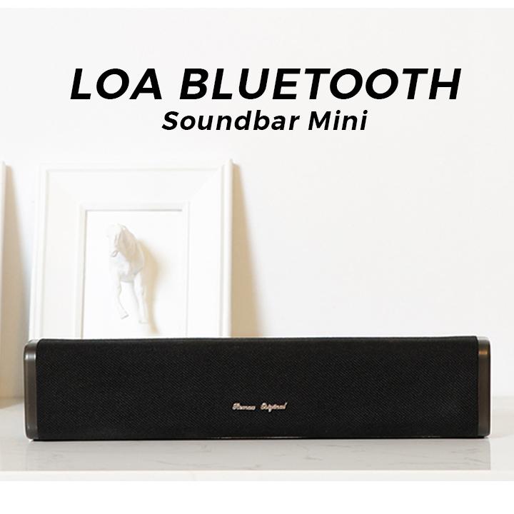 Loa Bluetooth Soundbar Mini Remax RB-M33 Fabric Series (Đen)