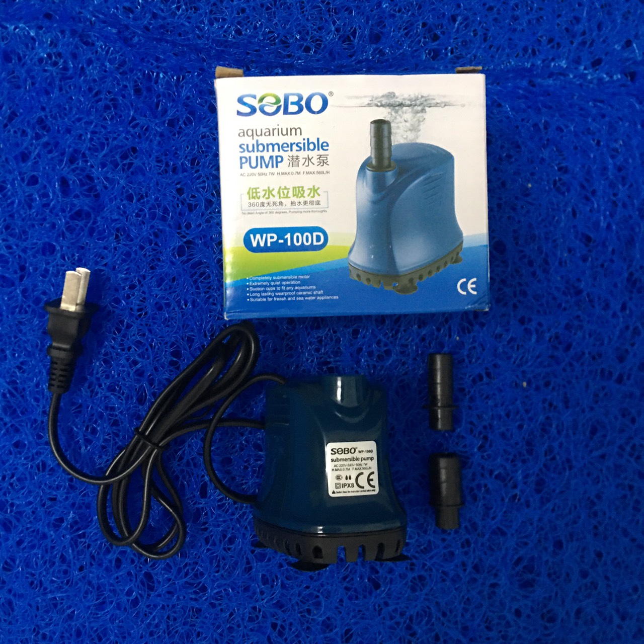 Bơm chìm hút dáy bể cá sobo wp - 100d