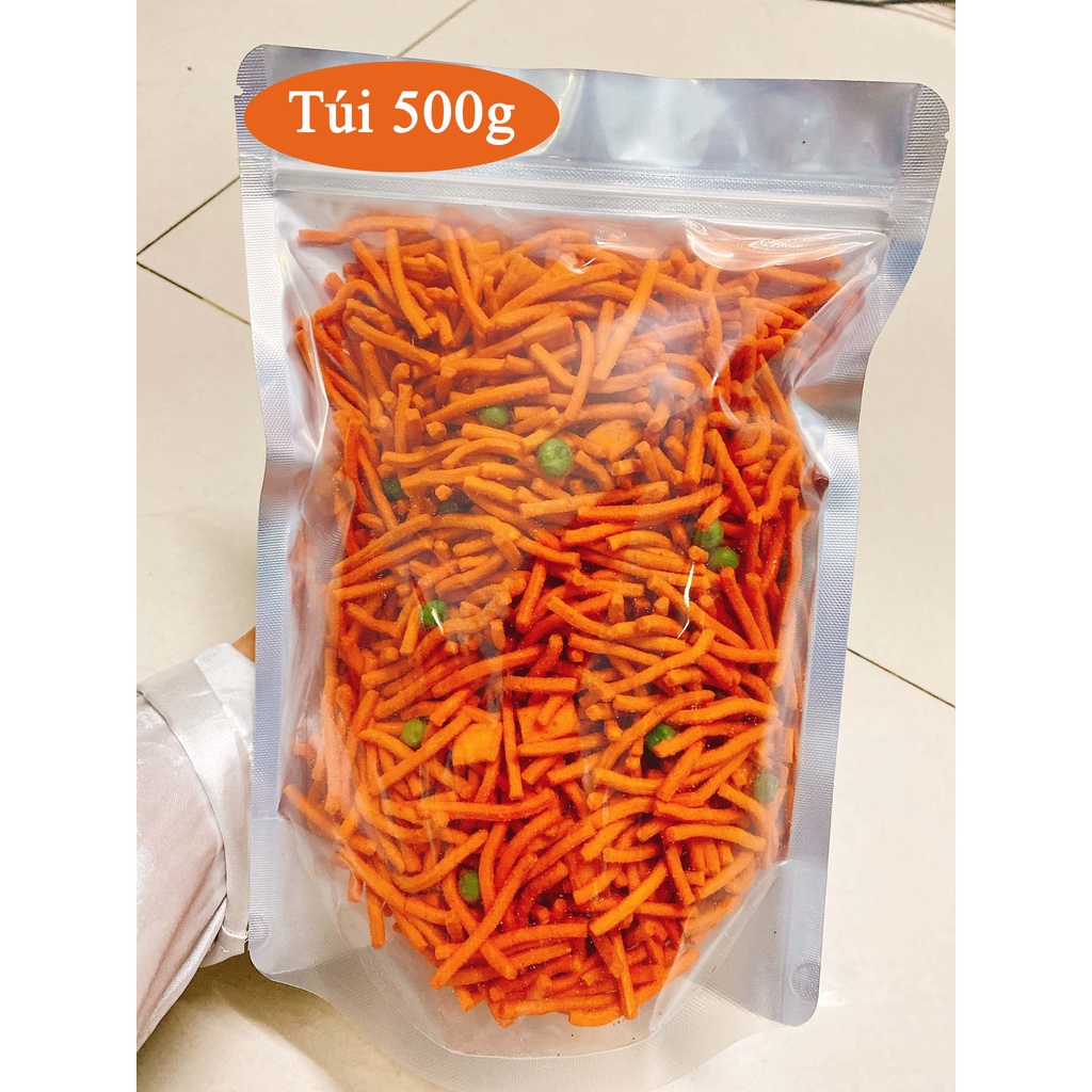 Túi 500g bim bim tăm cay đậu hà lan