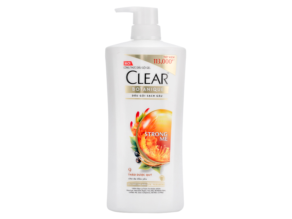 Clear dầu gội làm sạch gàu thảo dược 70g, 340g, 880g