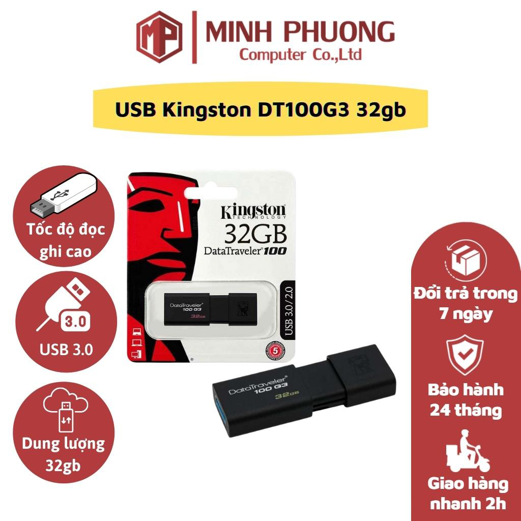 USB 32GB KINGSTON DT100G3 - Chính hãng