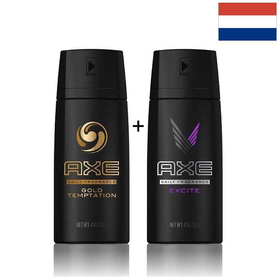 2 CHAI XỊT KHỬ MÙI TOÀN THÂN AXE - HÀ LAN - 150ml/chai- Nhiều hương