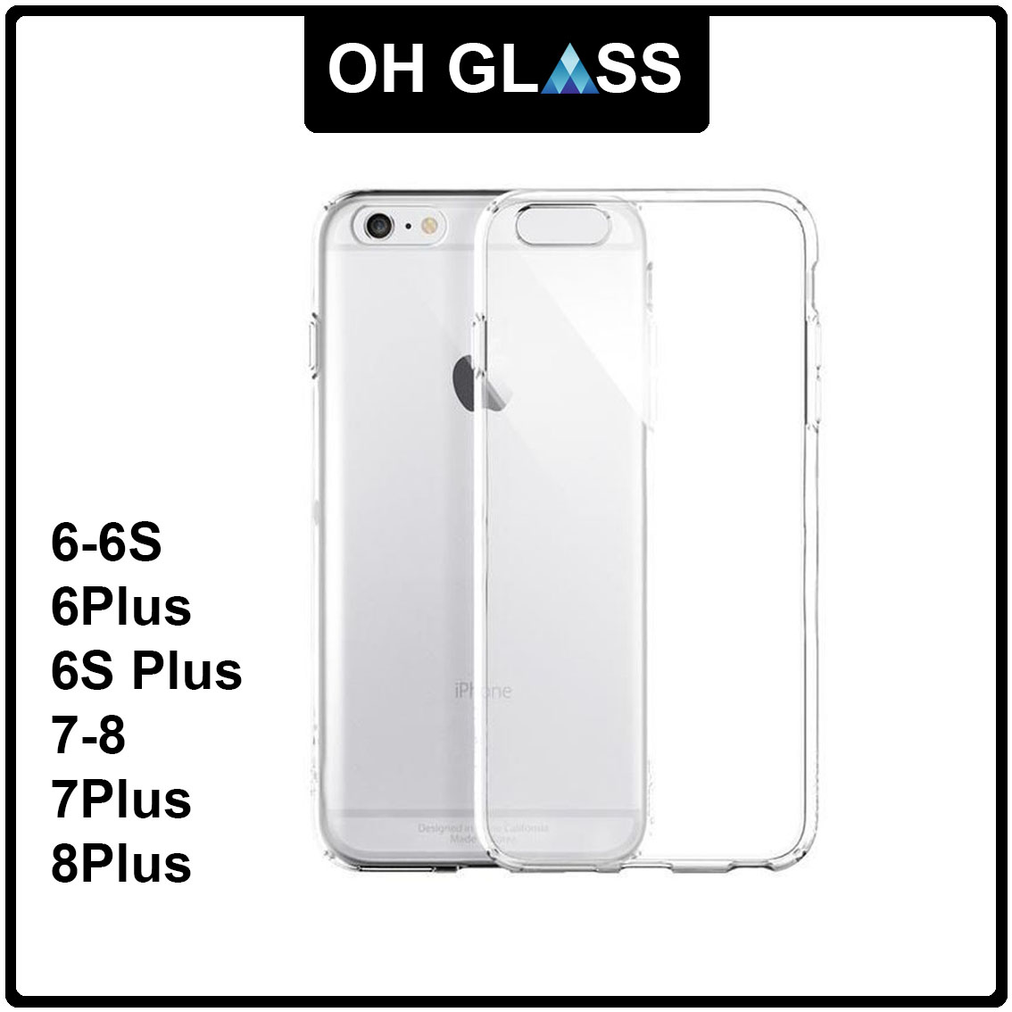 Ốp lưng điện thoại dẻo trong suốt dành cho các dòng iphone 6, 6s, 6p, 6sp, 7, 7p, 8, 8p