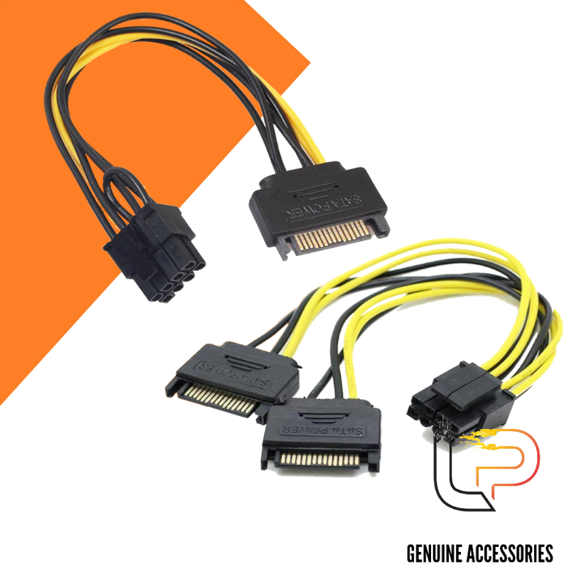 Cáp chuyển 6pin+8pin ra sata