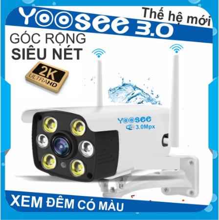 Camera ip yoosee lắp ngoài trời w26s - ultra hd siêu nét 3.0mpx