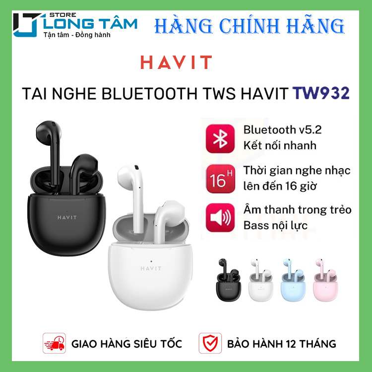 Tai nghe Bluetooth Havit TW 932 - Hàng chính hãng