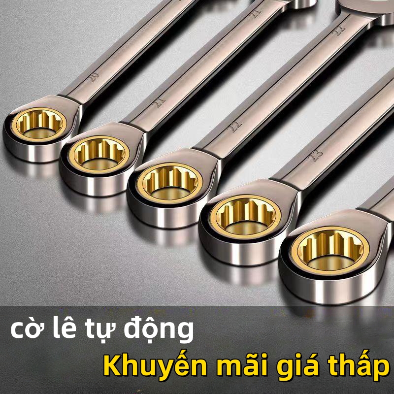 Cờ lê tự động cr-v nhật,cờ lê lực bộ,8/10/12/13/14/17/19mm-thép chrome vanadium cao cấp