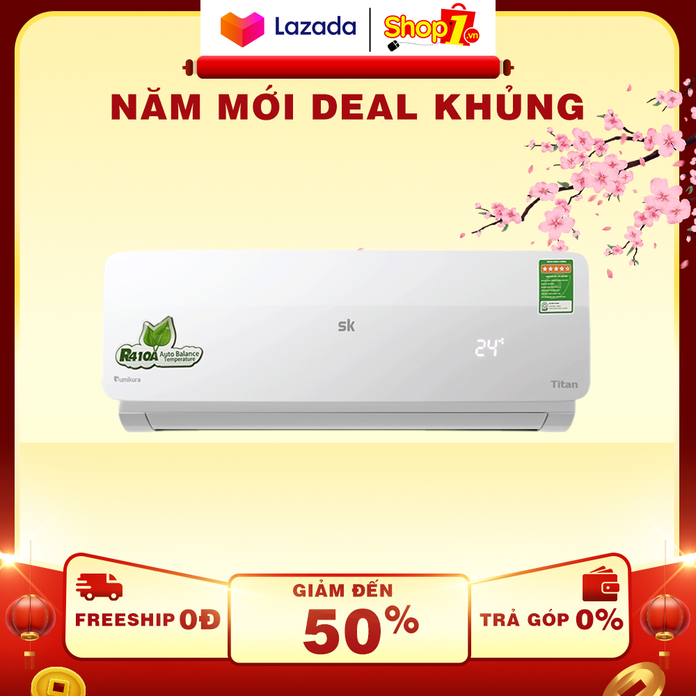 Máy lạnh sumikura 2 hp aps/apo-180/titan-a -công suất: 18.000btu loại gas lạnh: r410