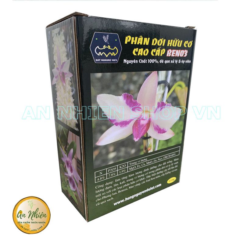 Viên nén phân dơi nguyên chất Hùng Nguyễn BEN 03 Túi 0,5kg - Gia tăng vi sinh và dinh dưỡng - Dạng viên nén thuận tiện cho hoa lá và cây trồng