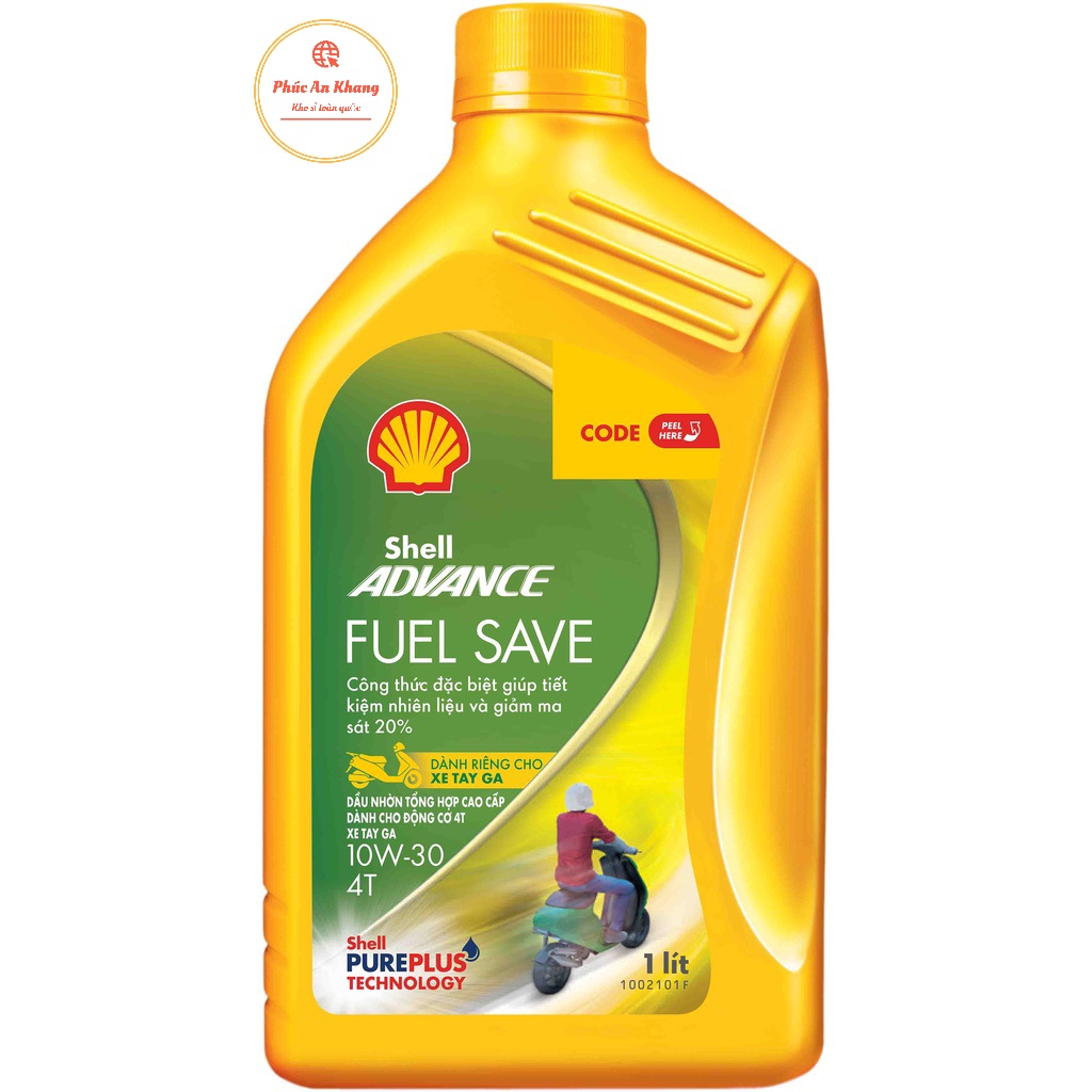 Dầu nhớt 4t shell advance fuel save scooter 10w30 sn