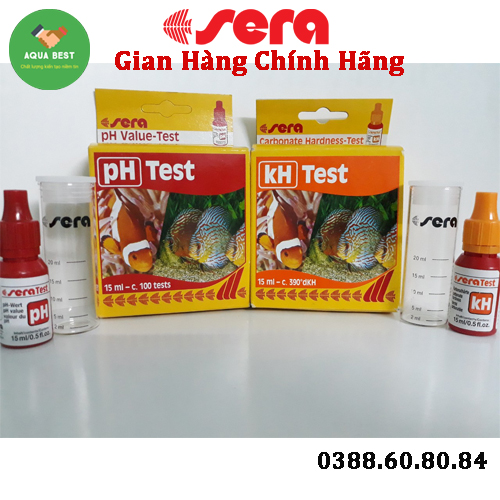 Combo 2 hộp test ph và kiềm đo nước sera đức