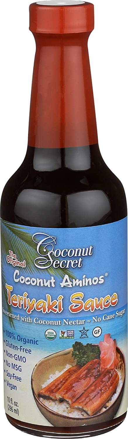 Sốt teriyaki hữu cơ coconut secret, aminos coconut teriyaki organic, 296ml