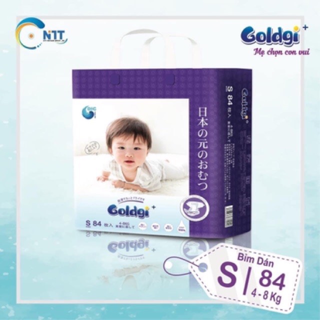 Tã/ Bỉm Goldgi+ nội địa Nhật cho bé dán quần đủ size