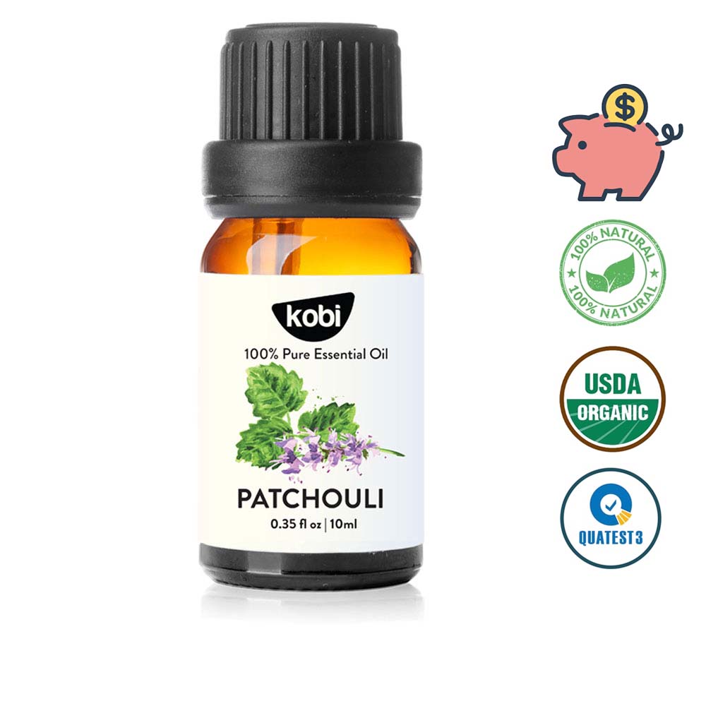 Tinh dầu Hoắc Hương Kobi Patchouli essential oil giúp thư giãn, khử trùng hiệu quả - 10ml