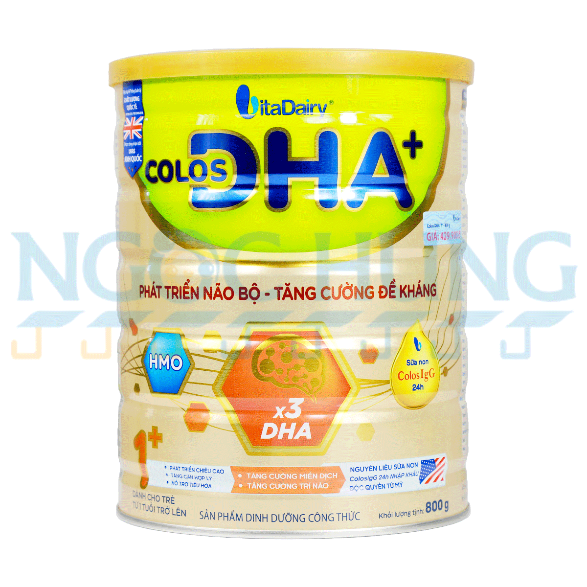 Sữa bột Vitadairy Colos DHA 1+ 800g