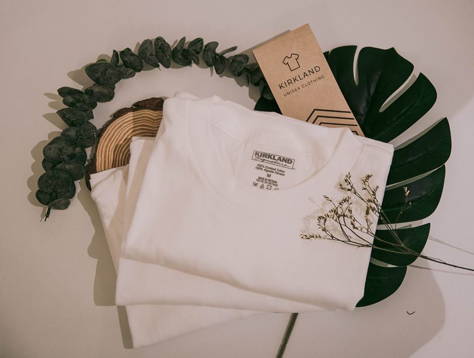 [HCM] Áo thun trơn [Phông] Kỉkland [100% Cotton] - Nam và Nữ - Đỏ Rêu Xám Cam Trắng Đen Xanh