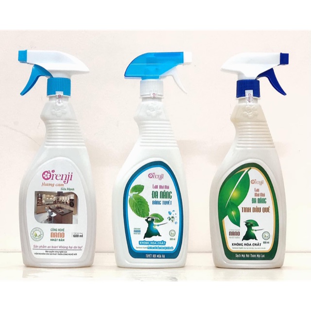 Chai xịt lau khử mùi đa năng orenji 600ml