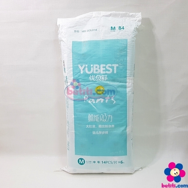 Tã/Bỉm Yubest Gold quần M84/L78/XL72/XXL66/XXXL66