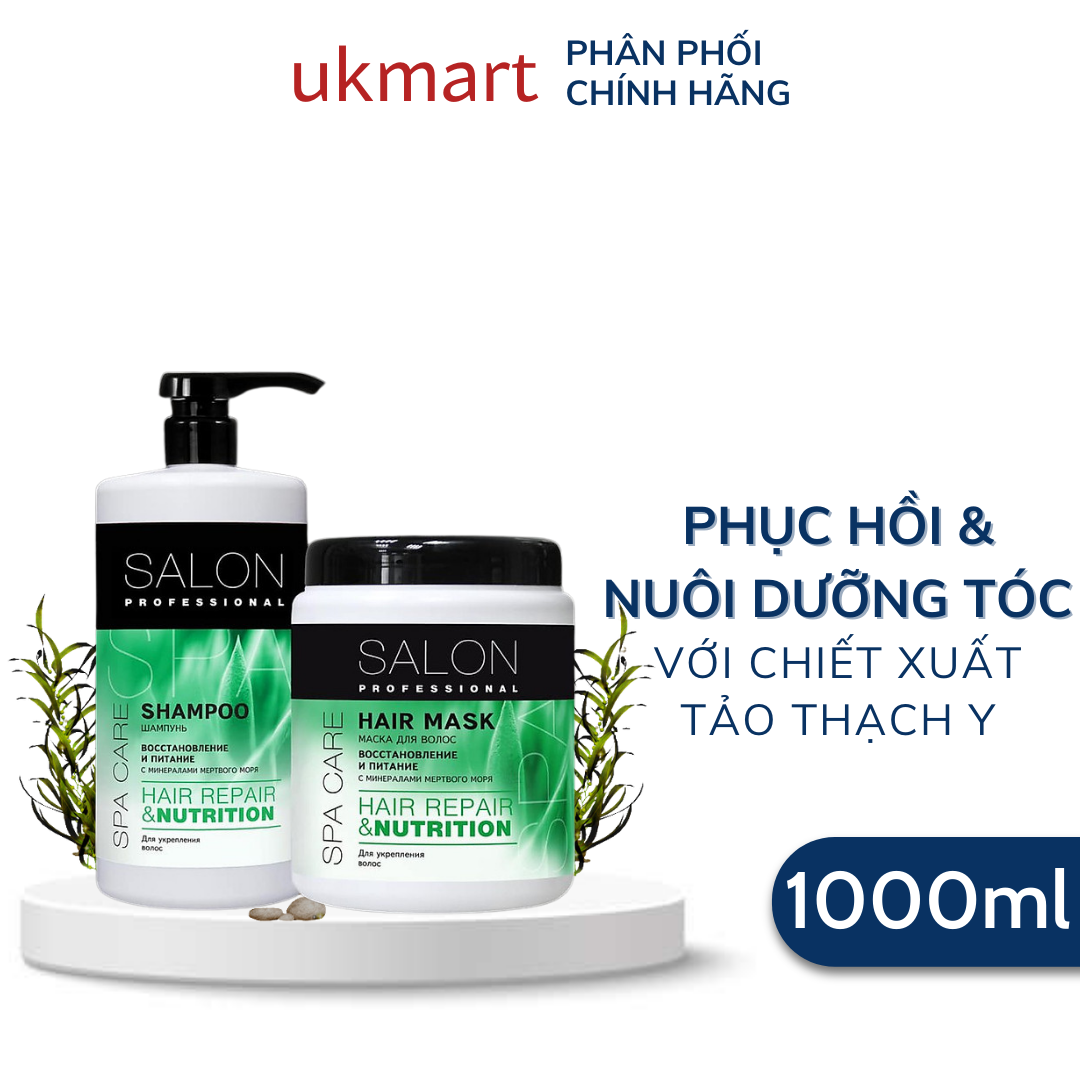 Dầu Gội, Kem Ủ Xả Salon Professional Phục Hồi Và Nuôi Dưỡng Tóc 1000 ml