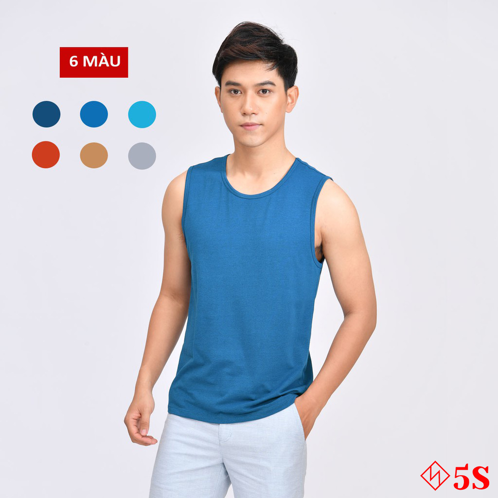 Áo Sát Nách Nam (Tanktop) 5S (6 Màu) Dáng Thể Thao, Siêu Mát, Thấm Hút Mồ Hôi, Co Giãn Tốt - ATTS005