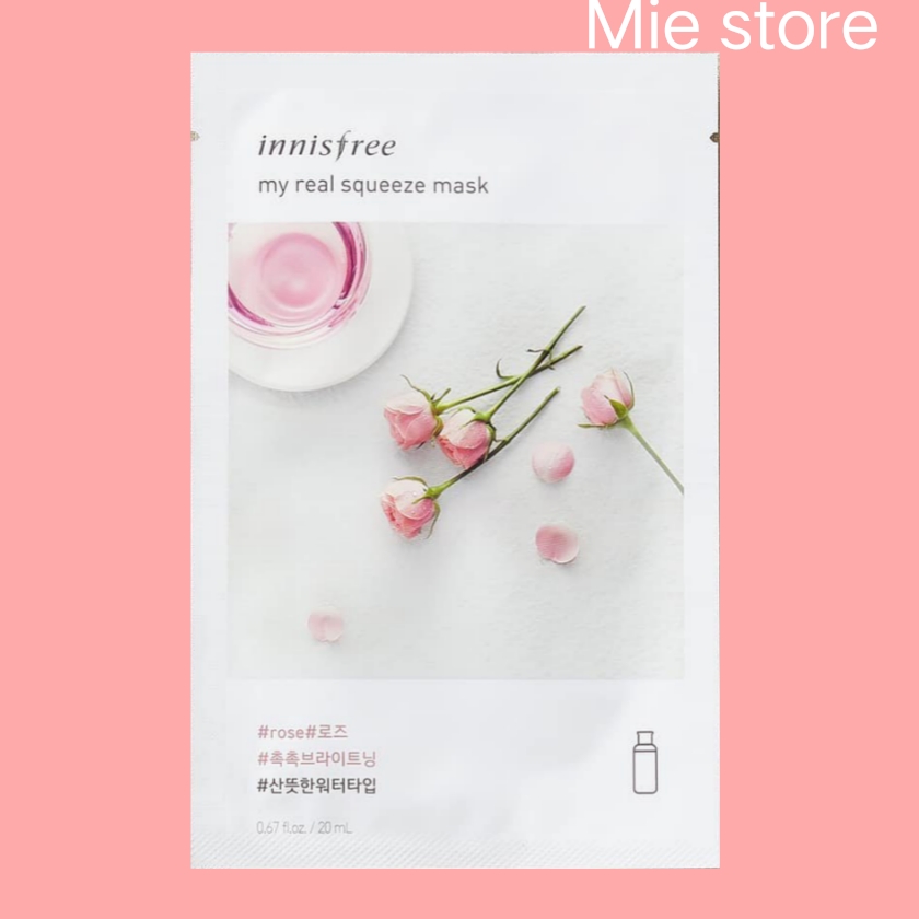 [HCM]Mặt nạ Hoa hồng innisfree My Real Queeze Mask