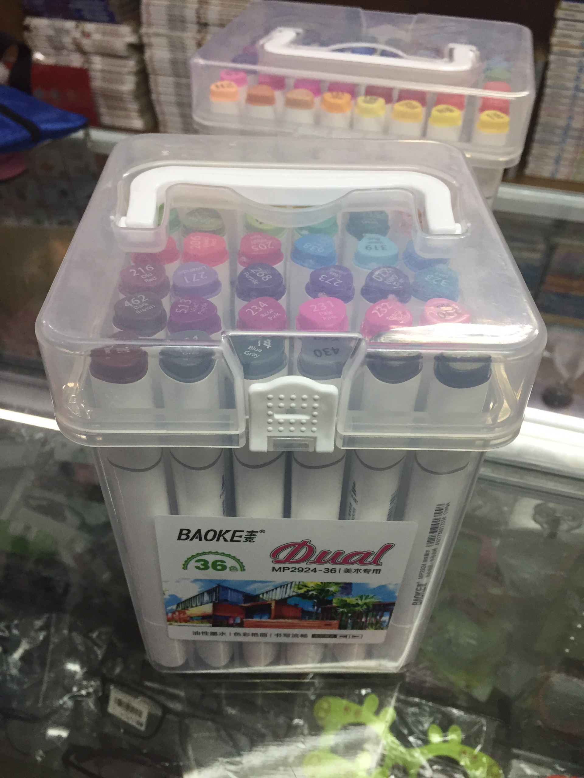 Hộp 36 màu dạ marker baoke dual cao cấp 2 đầu size lớn