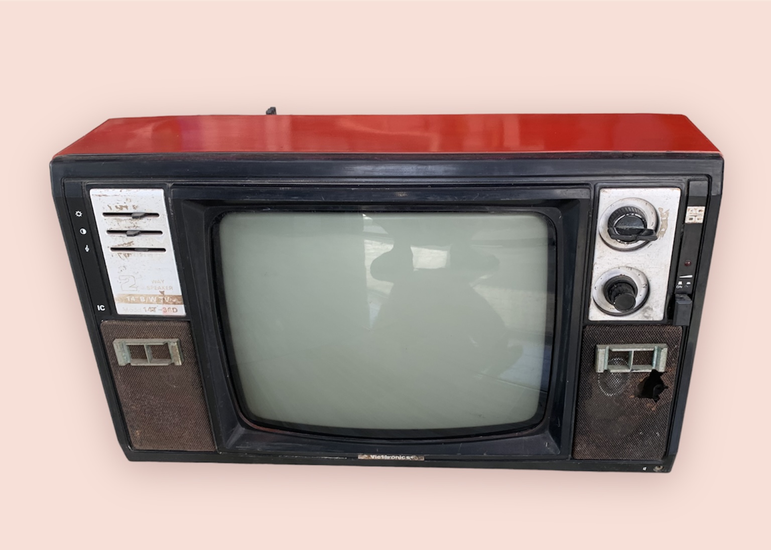 TV 14 IN TRẮNG ĐEN TELEVISION CHẠY TỐT