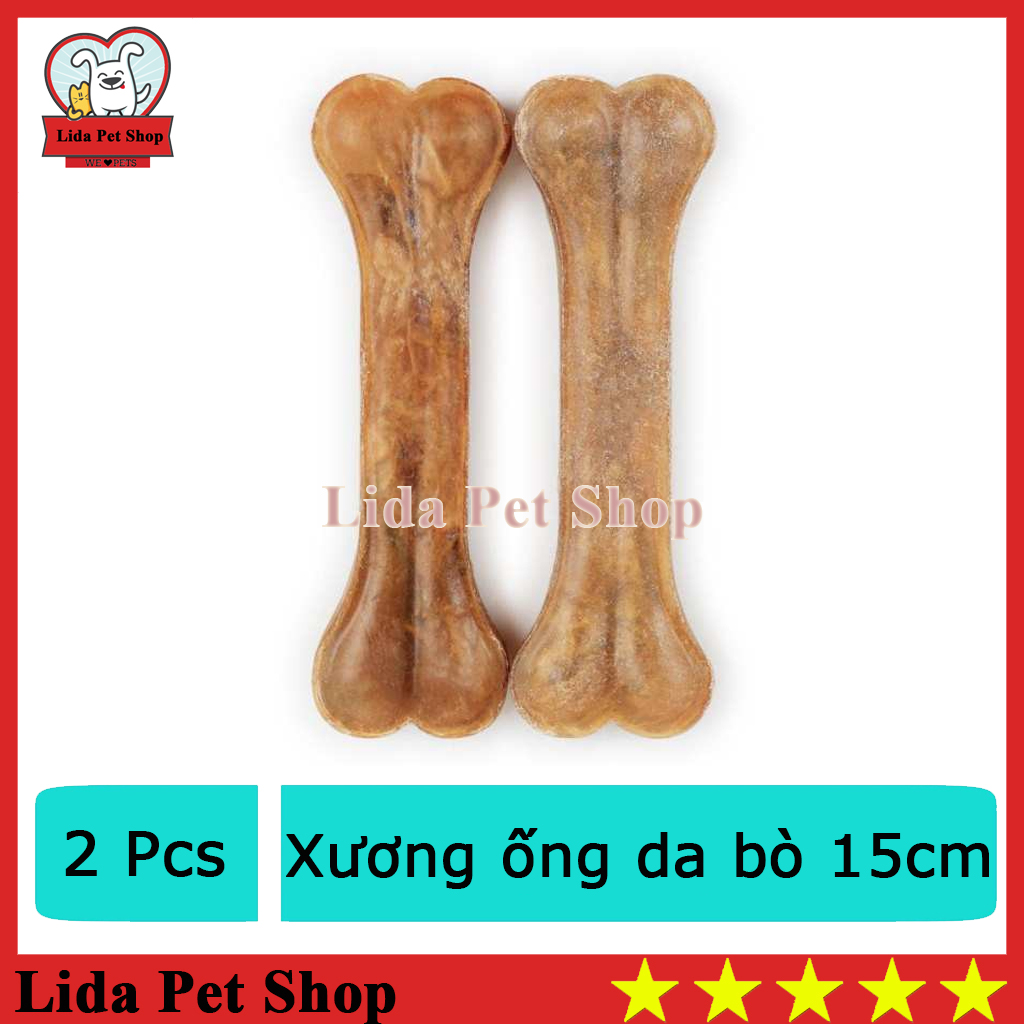HN- Bộ 2 Xương ống da bò cho chó gặm - phù hợp với chó trên 7kg (370) 15cm-HP10329TC