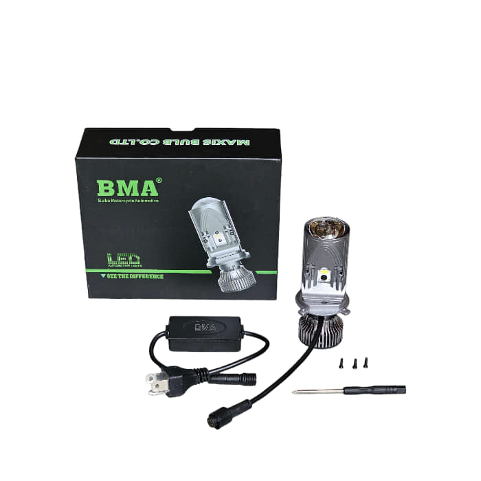 Đèn pha bi cầu r03 bma 25/40w dành cho xe máy, ô tô