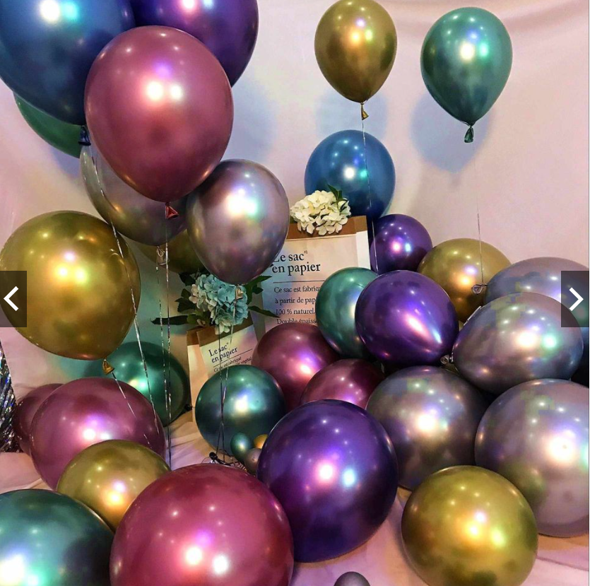 Bong Bóng Chrome Lẻ Trang Trí Sinh Nhật, Thôi Nôi, Tiệc Cưới, Party, Lễ Hội, Sự Kiện, kích thước 33cm