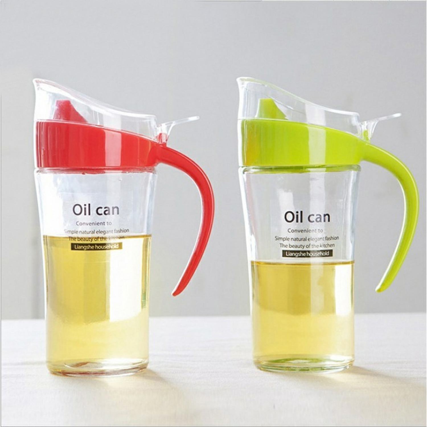 Bình đựng dầu ăn, Bình thủy tinh cao cấp, Bình đựng nước mắm chống tràn 620ml