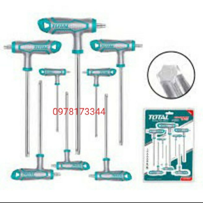 Bộ lục giác bông total chữ T 8 cái
