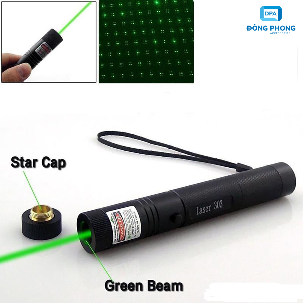 Đèn Pin Chiếu Tia Laser 303 Cao Cấp