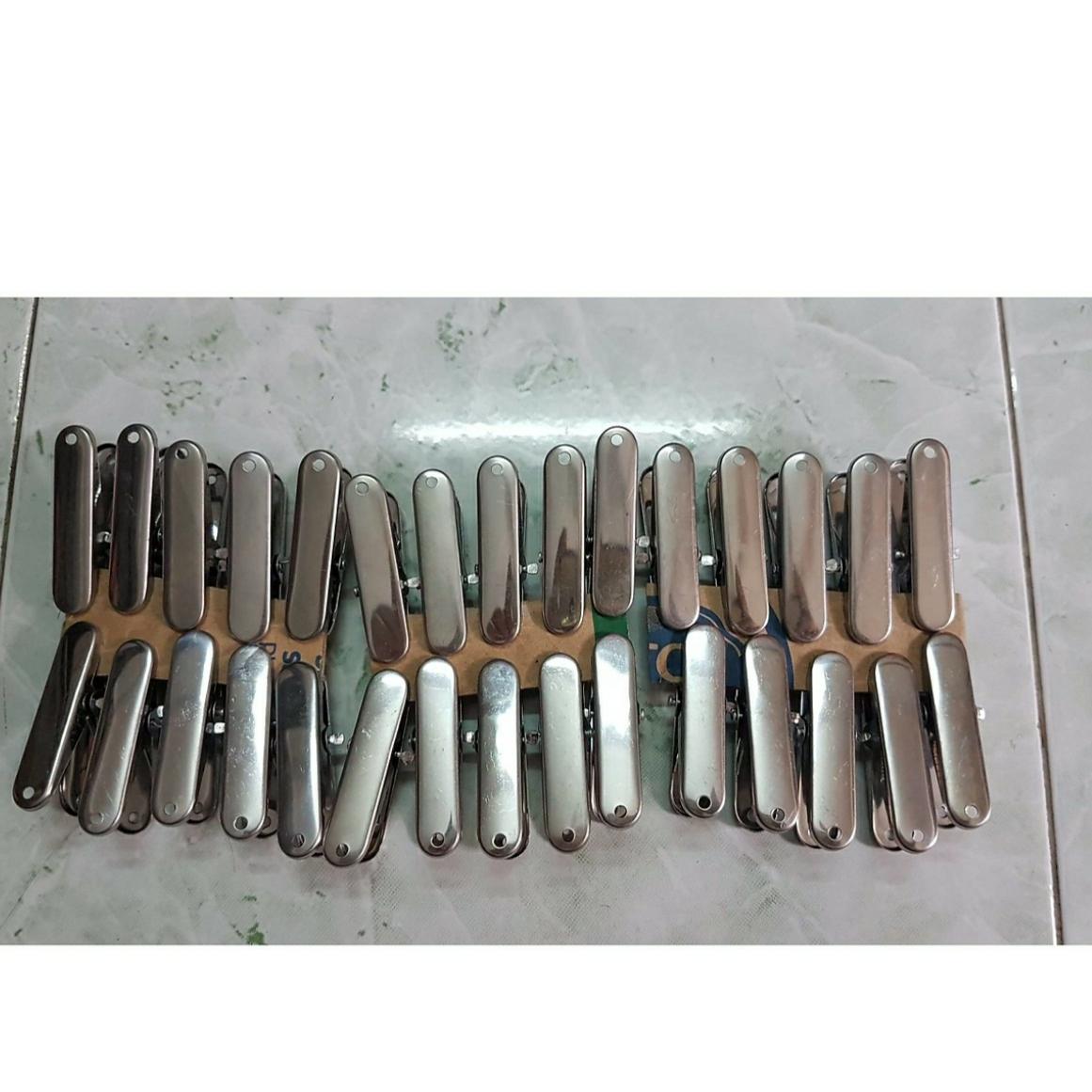 Bộ 30 cái kẹp quần áo inox 201