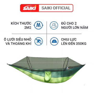 Võng dù chống muỗi, võng dã ngoại chống muỗi