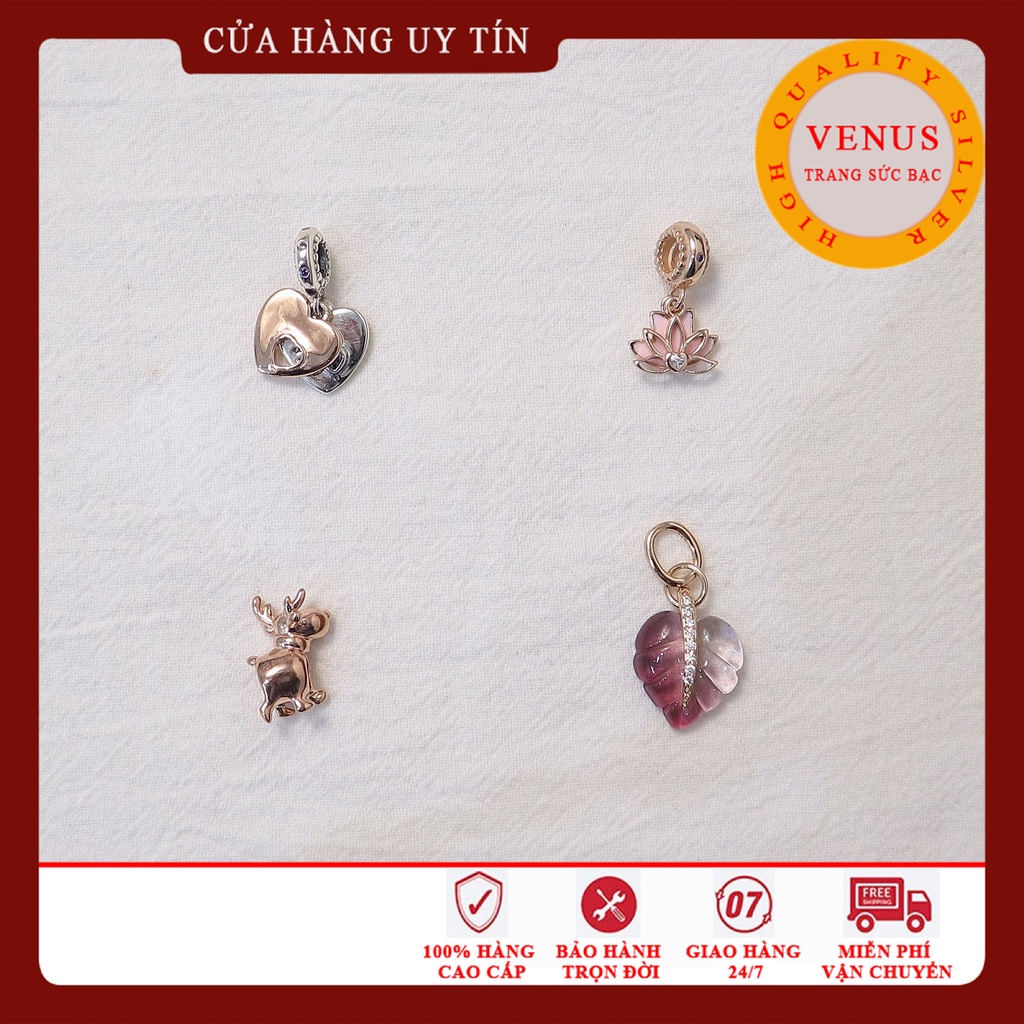 Charm treo vàng hồng- mã sản phẩm venust1