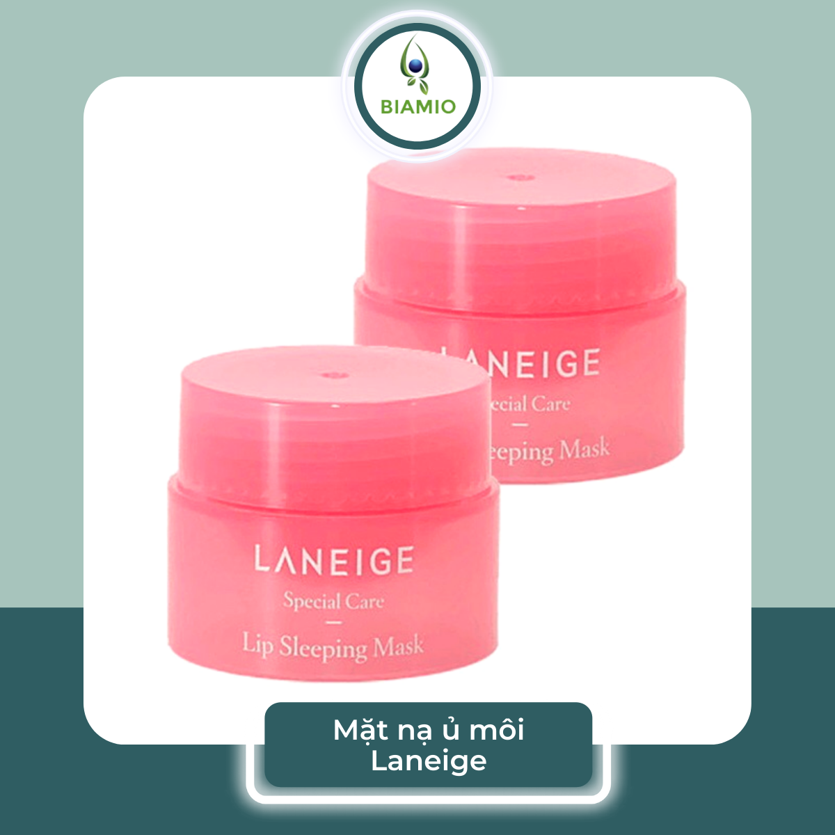 Mặt nạ ngủ ủ môi Hàn Quốc Laneige Lip Sleeping Mask Bery BIAMIO dưỡng môi căng mọng hồng hào MN02