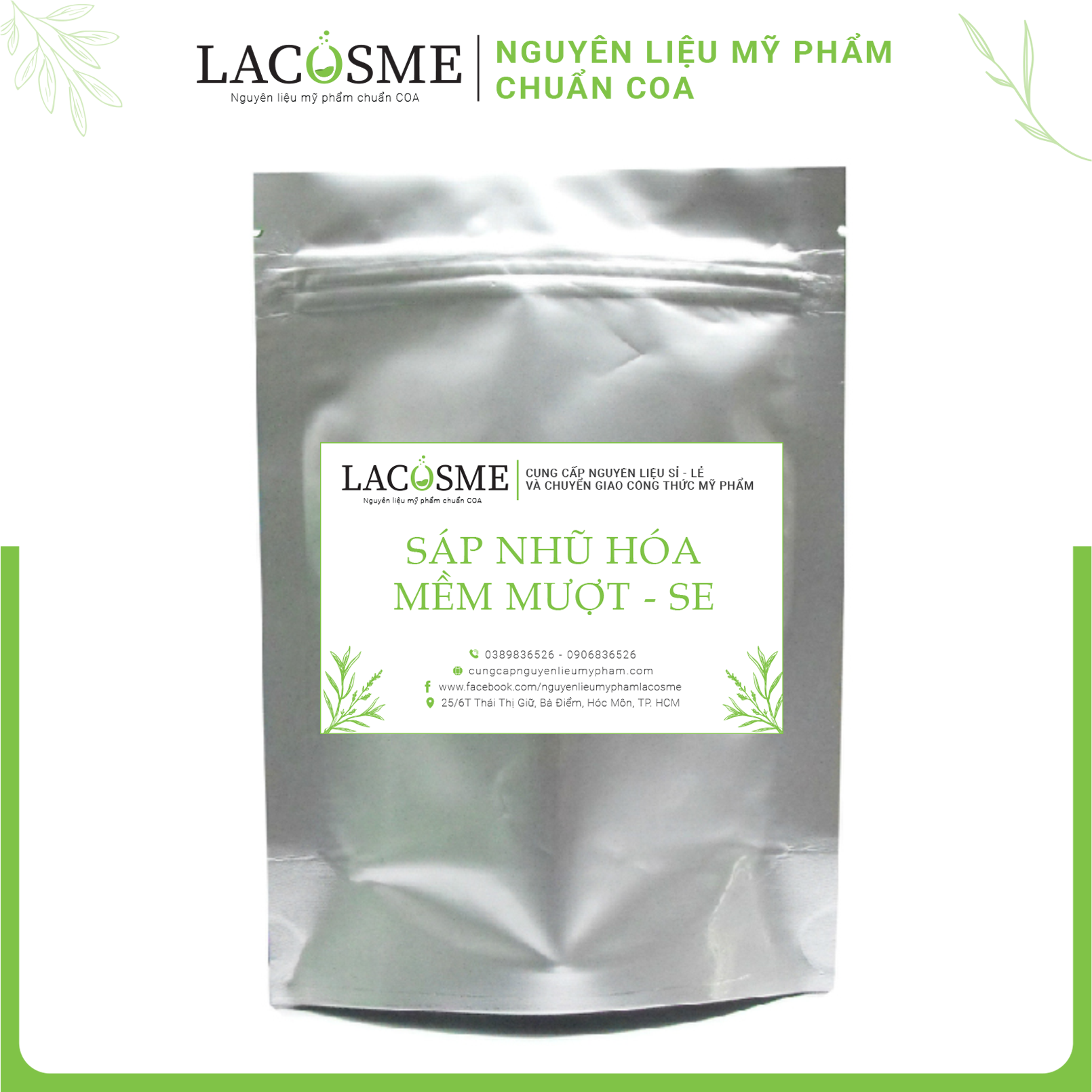 1KG Nguyên liệu mỹ phẩm Sáp nhũ hóa mềm mượt SE của Ý