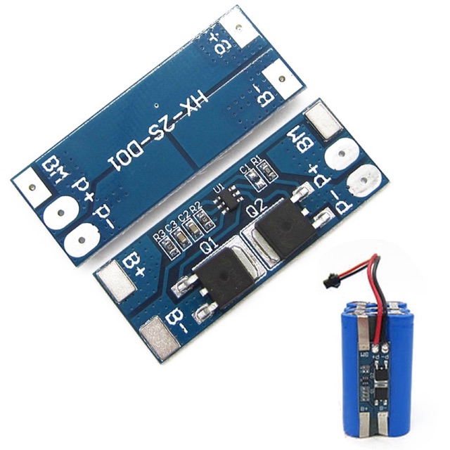 Mạch bảo vệ pin li-ion 18650 2s 8.4v 10a hx-2s-d01