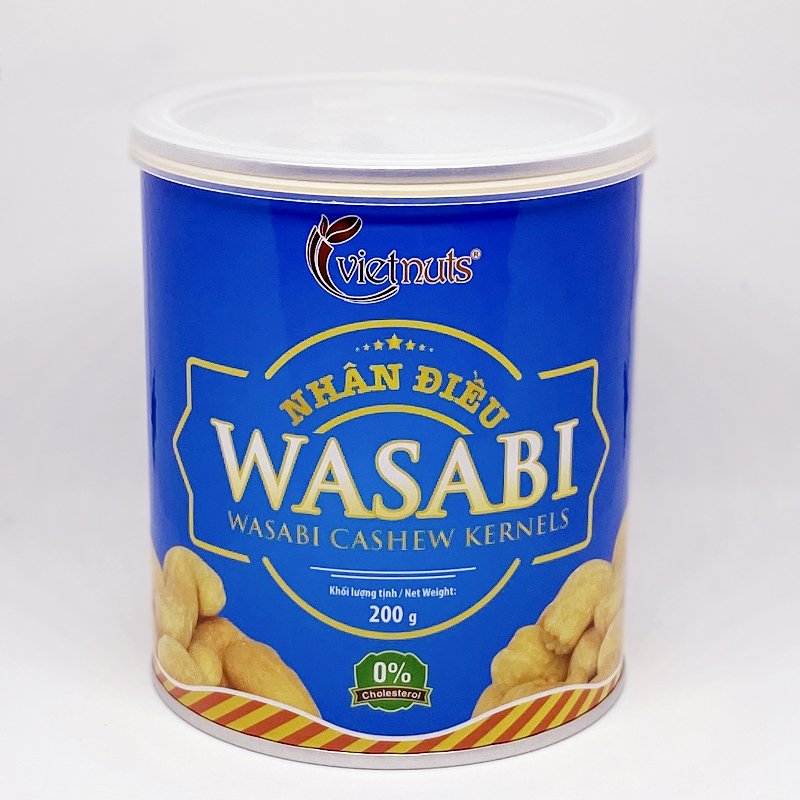 Nhân điều wasabi Vietnuts hộp 200g