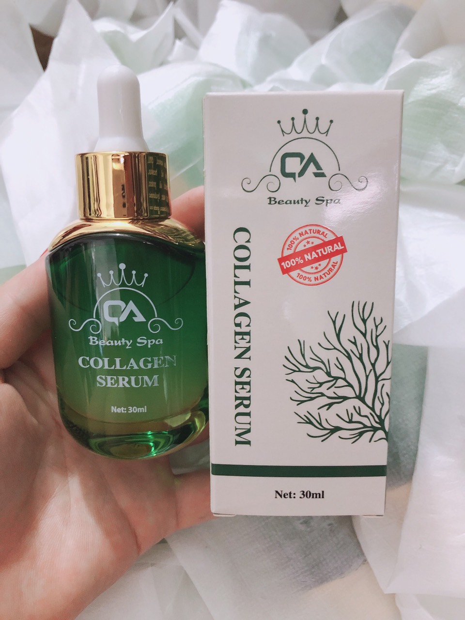 Serum collagen Căng Bóng Da nhân sâm QA