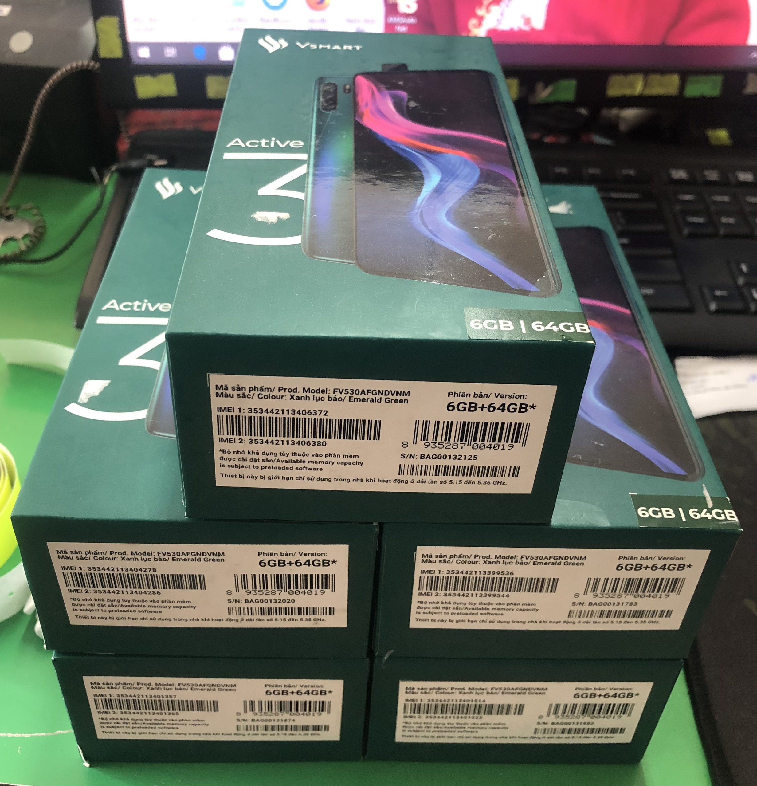 Điện thoại vsmart active 3 hàng 99%