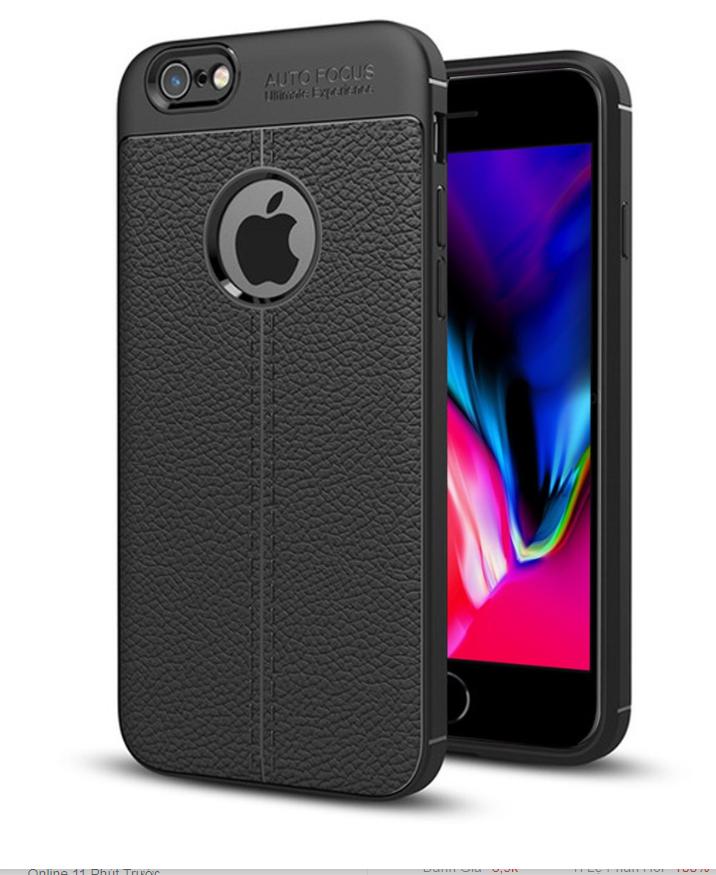 Ốp lưng IPhone 6 Plus/6s Plus silicon da chống sốc Auto Focus-vyvyshop