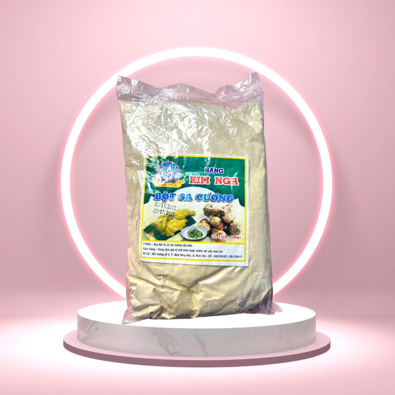 Bột sa cương nguyên chất kim nga 500g