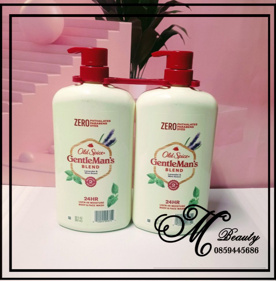 Sữa tắm & rửa mặt Old Spice Gentleman’s Blend Lavender & Mint Scent 887ml