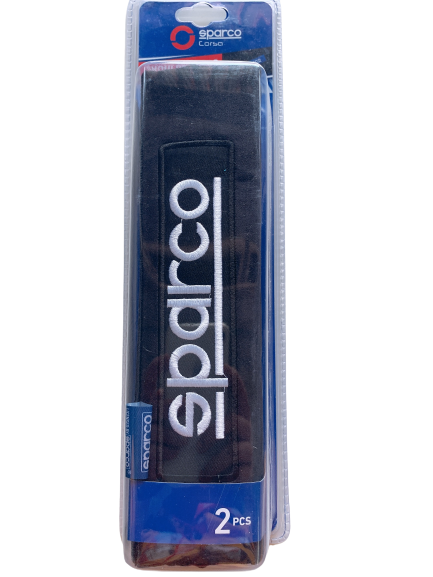 Bọc Dây Đai An Toàn SPARCO SPC1205BK (2 cái), hàng nhập khẩu chính hãng, tem chống hàng giả