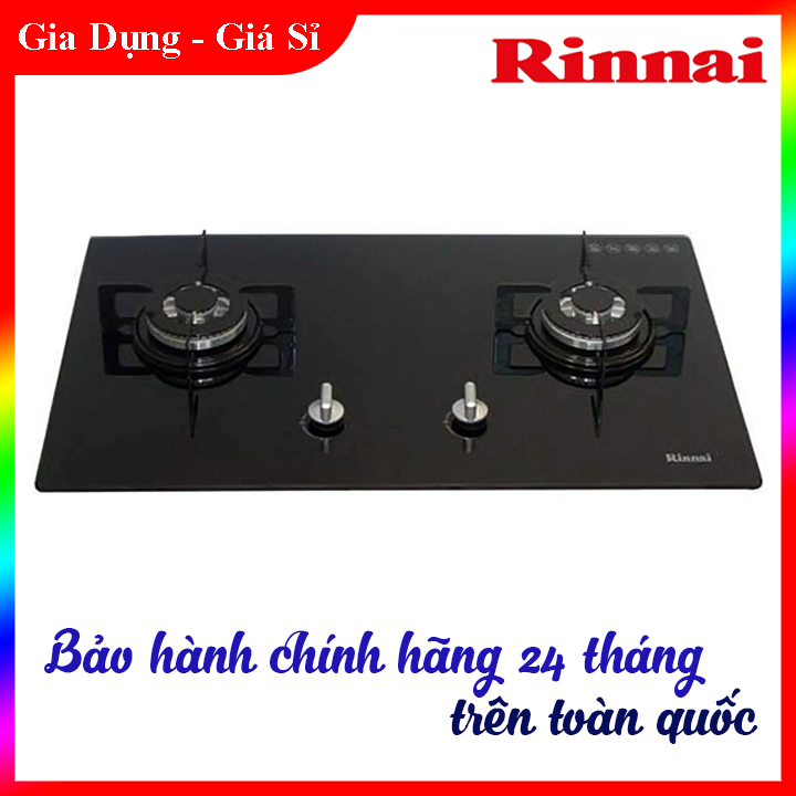 Bếp gas âm rinnai rvb-212bg - đánh lửa ic - ngắt gas tự động