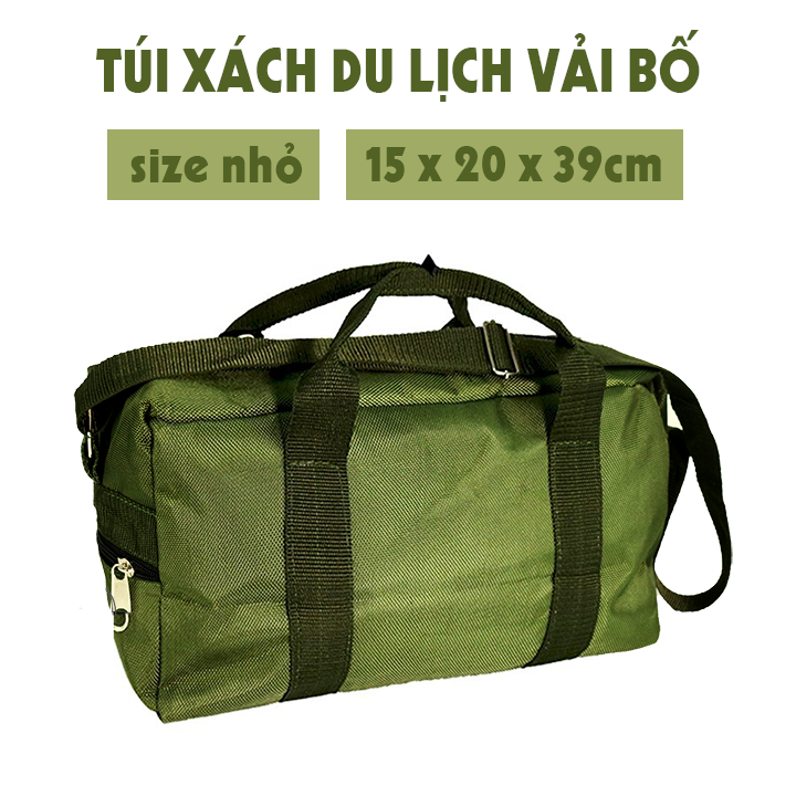 Túi xách du lịch vải bố AH size nhỏ, túi đựng đồ nghề và dụng cụ sửa chữa, túi xách chống thấm, vải dày dặn sử dụng bền lâu