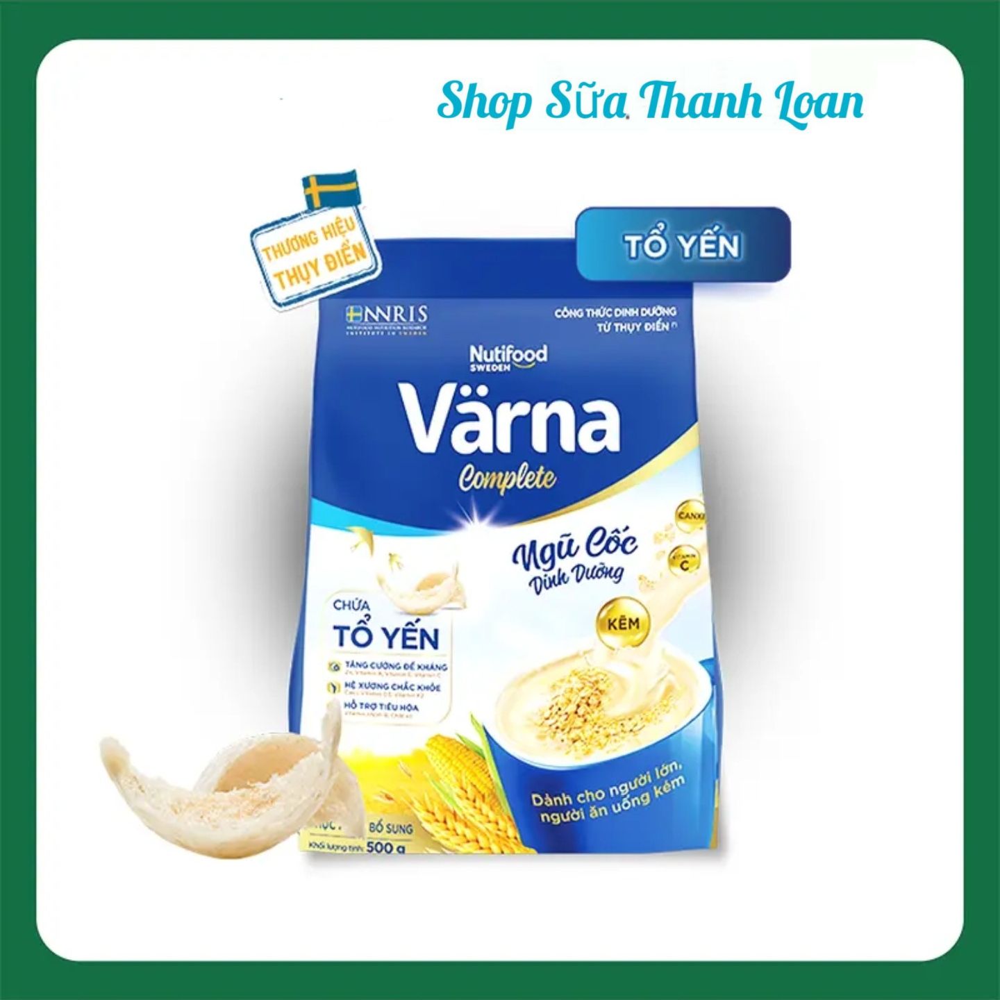 Ngũ cốc dinh dưỡng varna complete chứa tổ yến 500g.