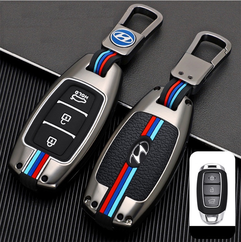 Ốp Bảo Vệ Khóa Xe Hyundai Accent (18-19), Kona, Santafe Bằng Hợp Kim Cao Cấp
